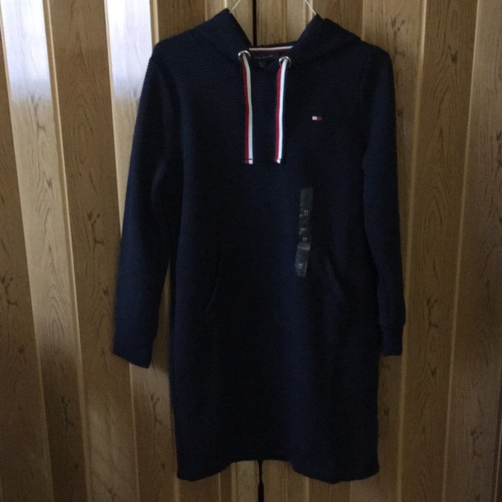 Tommy Hilfiger Women's Long Sleeve Hoodie Dress size M brand new